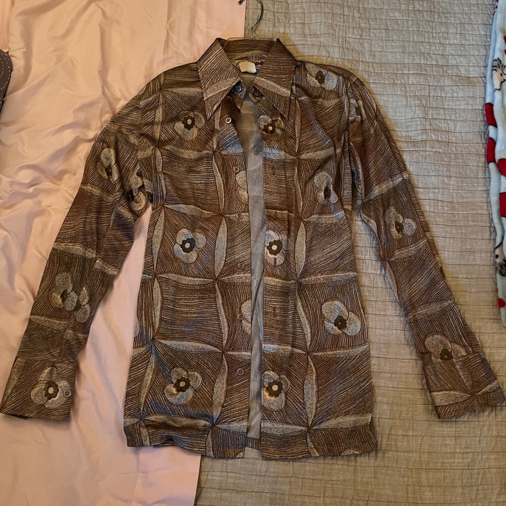 70s button up shirt